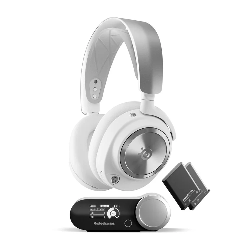 SteelSeries Arctis Nova Pro Wireless Gaming Headset for Xbox, PC, PS4/PS5, Switch, Mobile - White