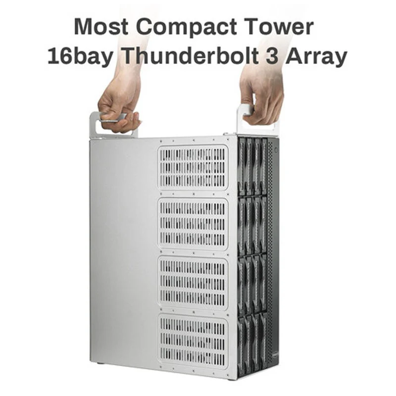 TerraMaster 320 TB D16 Thunderbolt 3 16-Bay Professional Raid Hard Disk - Image 3