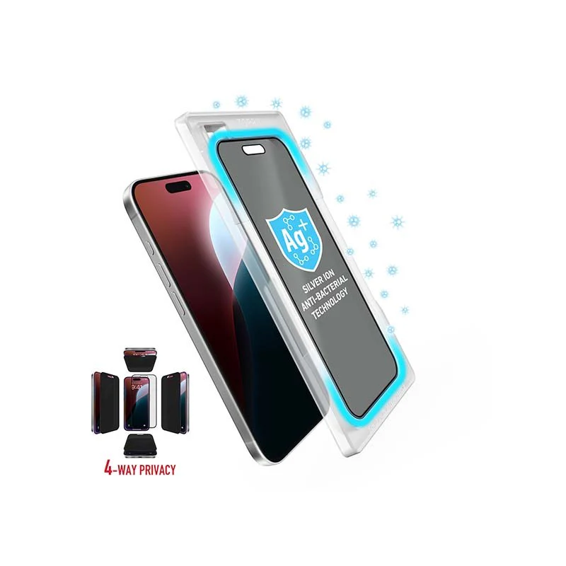 Torrii Bodyglass Screen Protector Tempered Glass For iPhone 16 Pro (6.3”) Anti-Bacterial Coating - Image 4