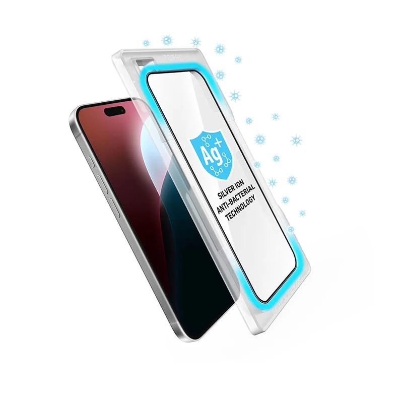 Torrii Bodyglass Screen Protector Tempered Glass For iPhone 16 Pro (6.3”) Anti-Bacterial Coating - Image 9
