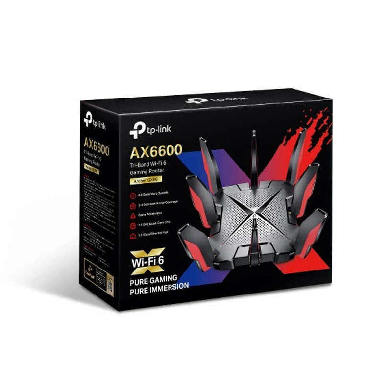 TP-LINK Archer GX90 AX6600 Wi-Fi 6 Tri-Band Gaming Router - Open Box - Image 4