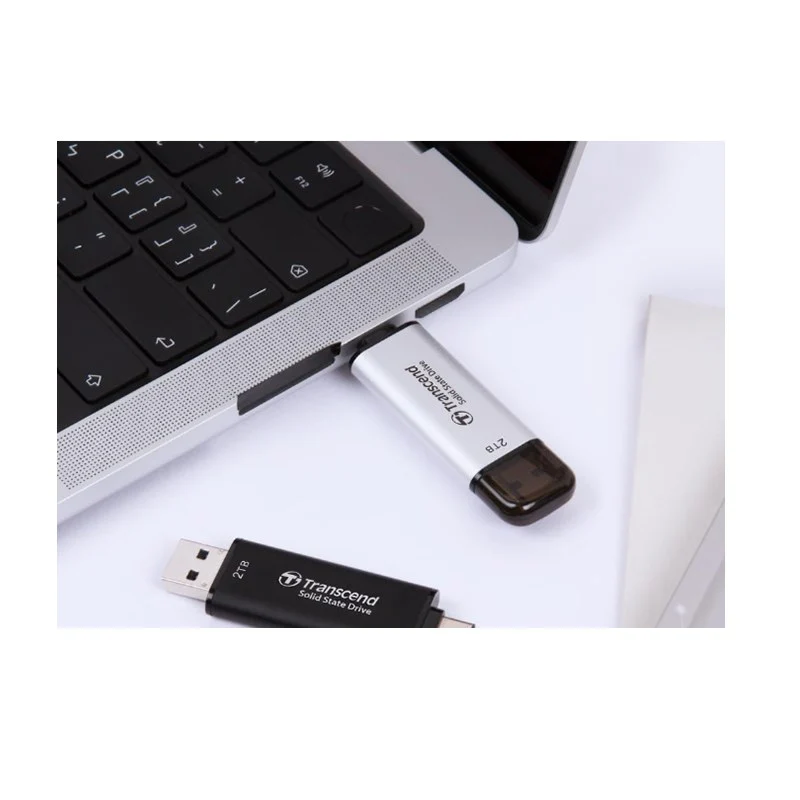 Transcend 1 TB ESD310 Smallest Flash Drive,Type C - Silver - Image 5