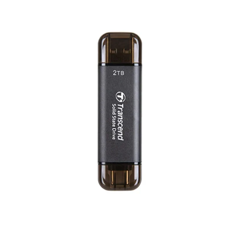Transcend 2 TB ESD310 Smallest Flash Drive, Type C - Black
