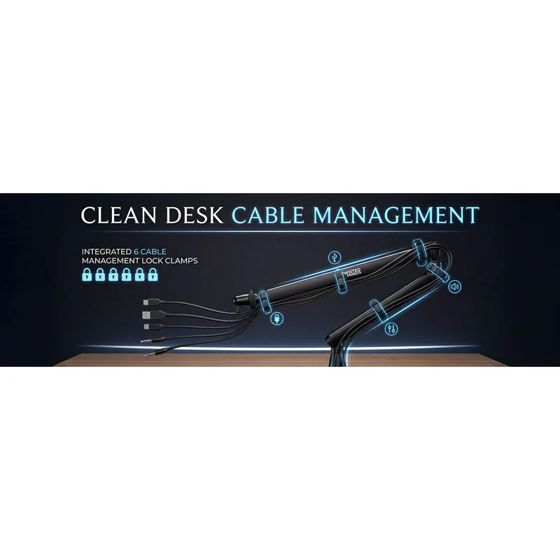 Twisted Minds Flex Series Standard Pole Mic Arm - Black - Image 2