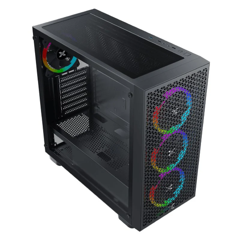 XIGMATEK GAMING G PRO ARGB EATX Mid Tower Gaming PC Case - Black - Image 4